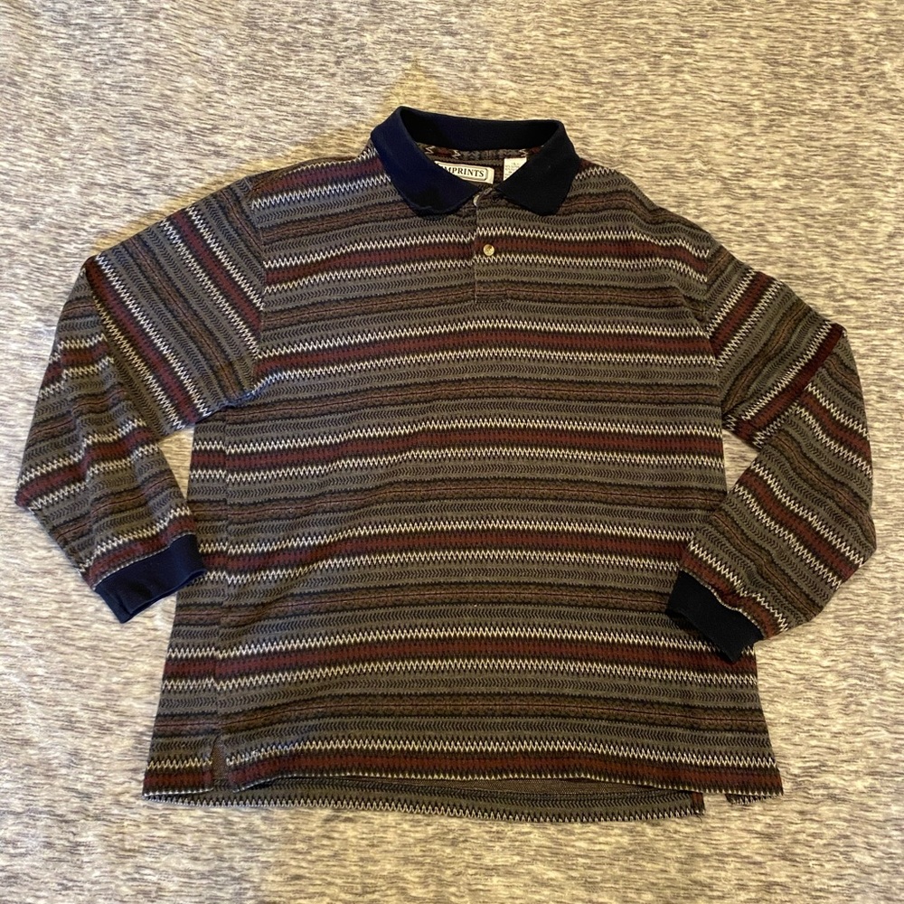 Vintage long sleeve polo
